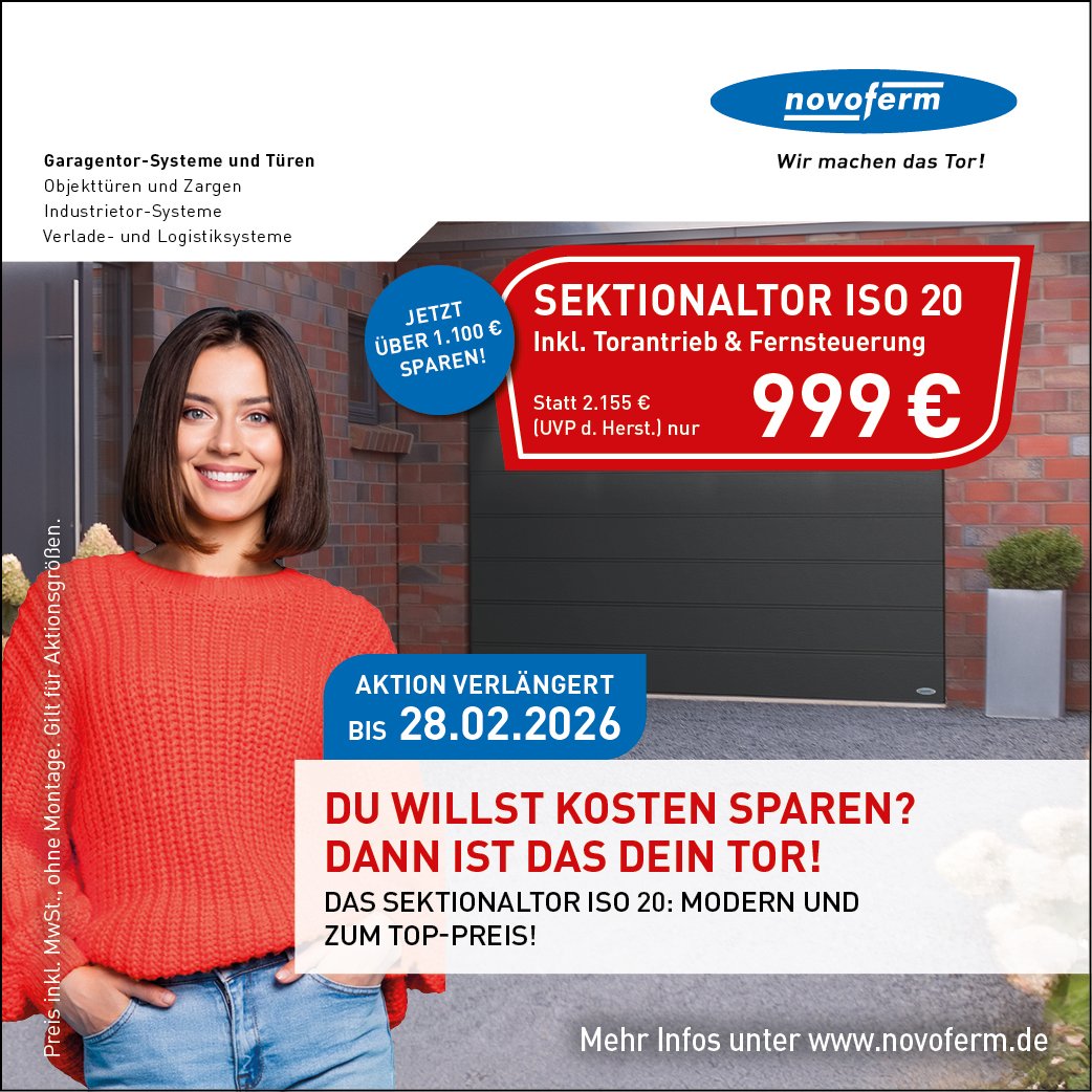 novoferm ISO 20 Garagentor